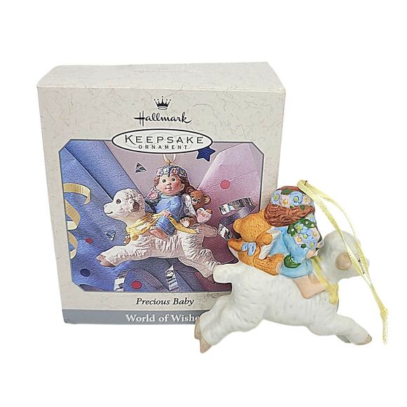 Vintage 1998 Hallmark Keepsake "Precious Baby - World Of Wishes" Ornament - Picture 2 of 3